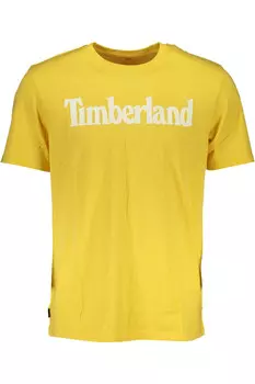Футболка мужская Timberland с коротким рукавом и надписью, желтый