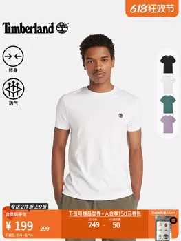 Футболка мужская Timberland с короткими рукавами, черный