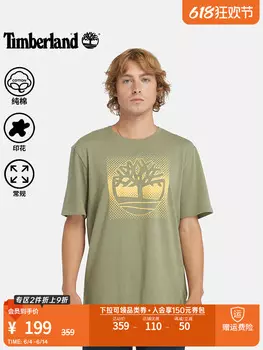 Футболка мужская Timberland с короткими рукавами, черный