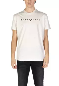 Футболка мужская Tommy Jeans хлопковая, бежевый