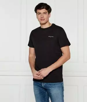 Футболка мужская Tommy Jeans хлопковая однотонная, черный