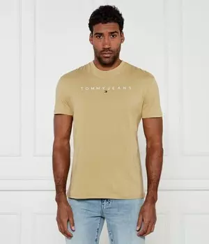 Футболка мужская Tommy Jeans с логотипом, бежевый