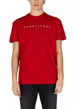Футболка мужская Tommy Jeans с логотипом бренда, красный