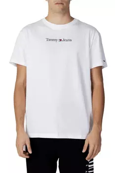 Футболка мужская Tommy Jeans с логотипом бренда, белый