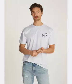 Футболка мужская Tommy Jeans с логотипом бренда, серый