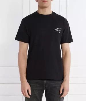 Футболка мужская Tommy Jeans с надписью, черный