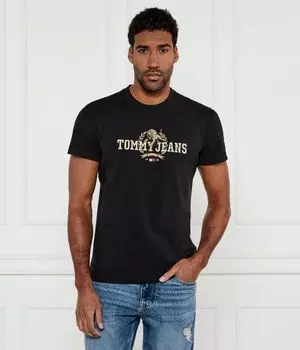 Футболка мужская Tommy Jeans с принтом, черный