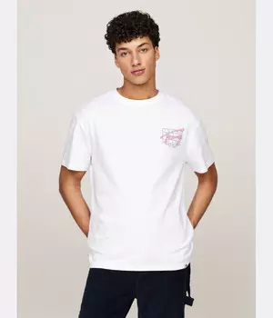 Футболка мужская Tommy Jeans с принтом на спине, белый
