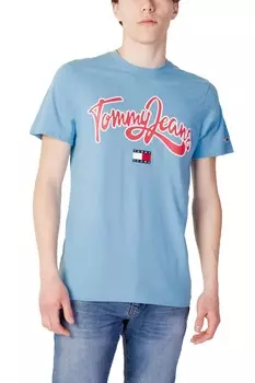 Футболка мужская Tommy Jeans с принтом, светло-голубой