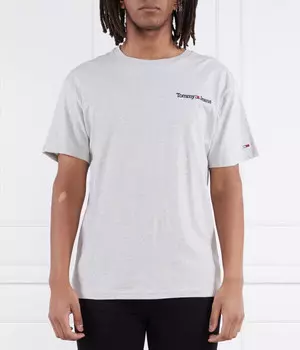 Футболка мужская Tommy Jeans свободного кроя с логотипом бренда, серый