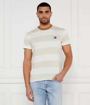 Футболка мужская Tommy Jeans в полоску, бежевый