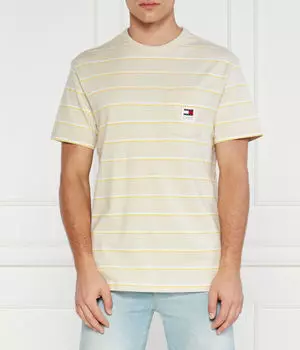 Футболка мужская Tommy Jeans в полоску, бежевый
