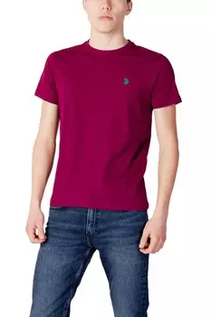 Футболка мужская U.S. Polo Assn. однотонная, бордовый