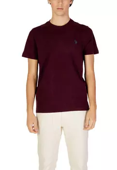 Футболка мужская U.S. Polo Assn. однотонная, бордовый
