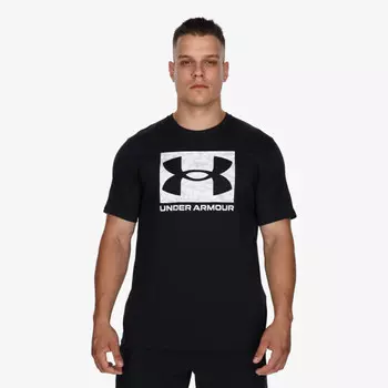 Футболка мужская ua abc камуфляж в коробочке с логотипом и коротким рукавом Under Armour, черный