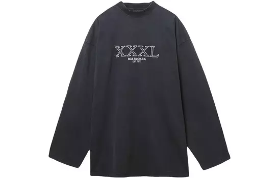 Футболка мужская угольно-серая Balenciaga, серый