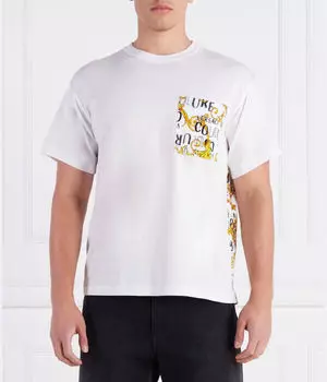 Футболка мужская Versace Jeans Couture с принтом, белый