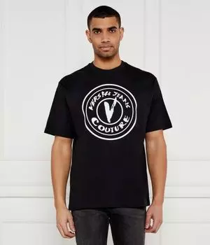 Футболка мужская Versace Jeans Couture с принтом, черный