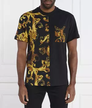 Футболка мужская Versace Jeans Couture с рисунком, черный