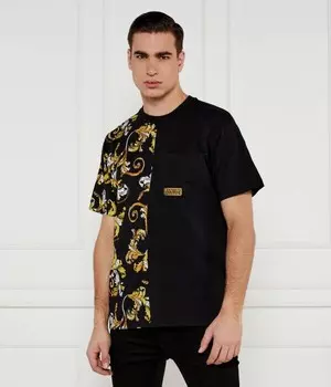 Футболка мужская Versace Jeans Couture с узором, черный