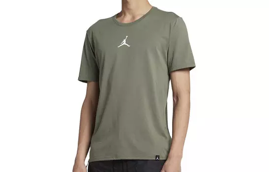 Футболка мужская винтажная Moss Green Jordan, зеленый