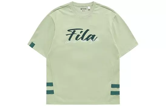 Футболка мужская винтажная зеленая Fila, зеленый