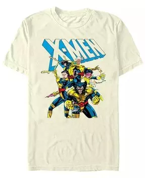 Футболка мужская X-Men Grouped Up с коротким рукавом Fifth Sun, коричневый/бежевый