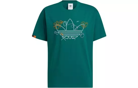 Футболка мужская зеленая Adidas Originals, зеленый