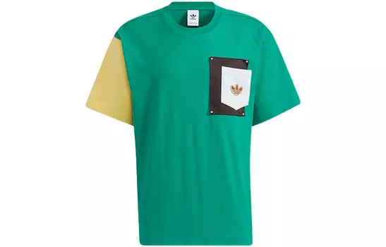 Футболка мужская зеленая Adidas Originals, зеленый
