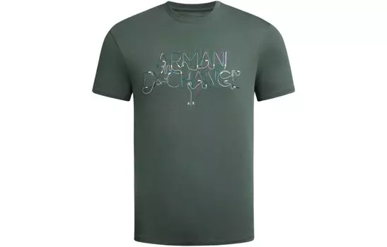 Футболка мужская зеленая Armani Exchange, зеленый