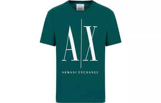 Футболка мужская зеленая Armani Exchange, зеленый