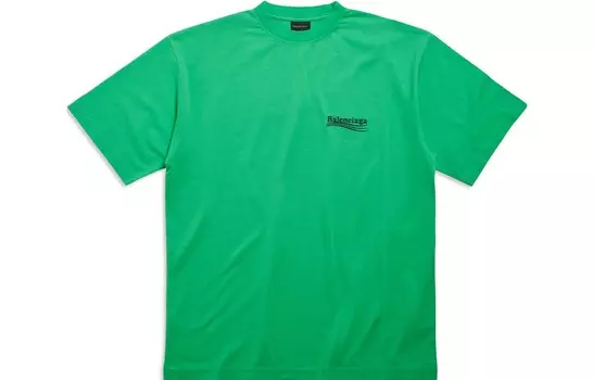 Футболка мужская зеленая Balenciaga, зеленый