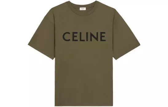 Футболка мужская зеленая Celine, зеленый