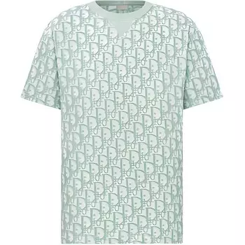 Футболка мужская зеленая Dior, зеленый