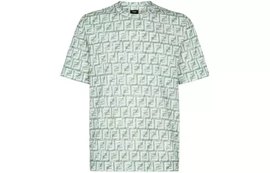 Футболка мужская зеленая Fendi, зеленый