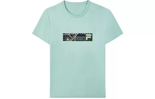 Футболка мужская зеленая Fila, зеленый