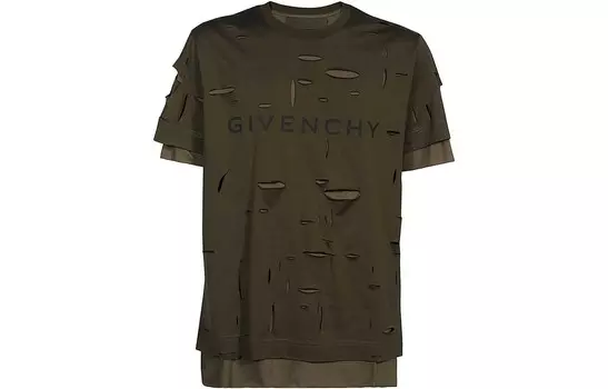 Футболка мужская зеленая Givenchy, зеленый