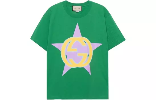 Футболка мужская зеленая Gucci, зеленый
