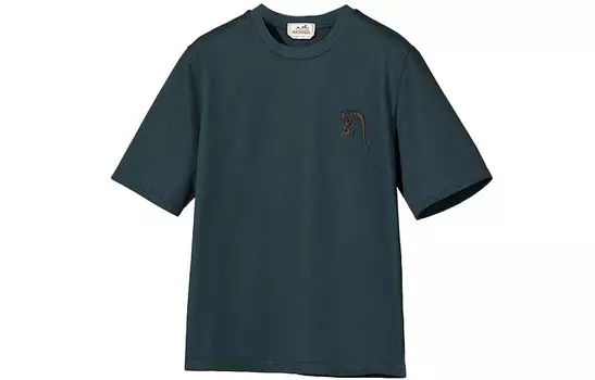 Футболка мужская зеленая Hermes, зеленый