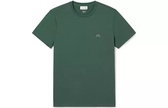Футболка мужская зеленая Lacoste, зеленый