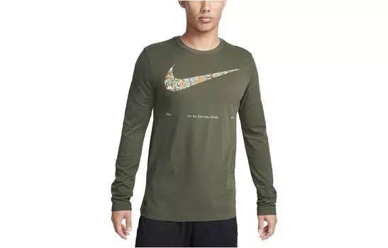 Футболка мужская зеленая Nike, зеленый