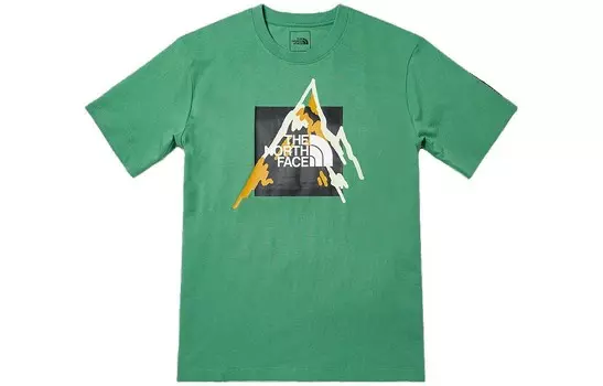 Футболка мужская зеленая The North Face, зеленый