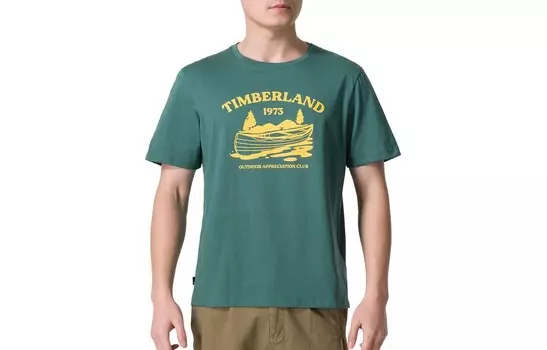 Футболка мужская зеленая Timberland, зеленый