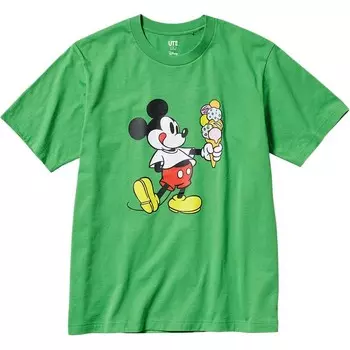 Футболка мужская зеленая Uniqlo, зеленый