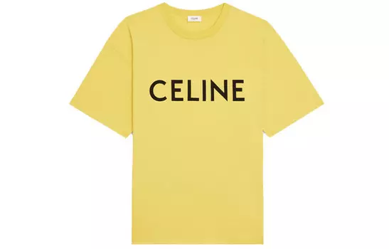 Футболка мужская желтая Celine, желтый