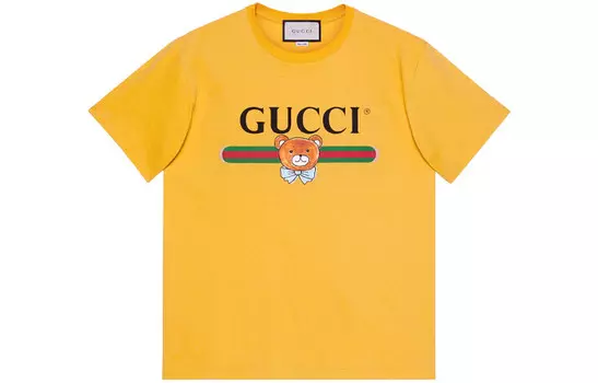 Футболка мужская желтая Gucci, желтый