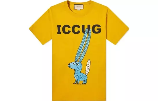 Футболка мужская желтая Gucci, желтый