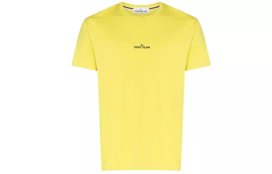 Футболка мужская желтая Stone Island, желтый