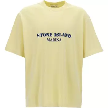 Футболка мужская желтая Stone Island, желтый