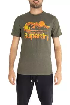 Футболка Мужская ЗИМА ХАКИ ГРИТ SUPERDRY, белый